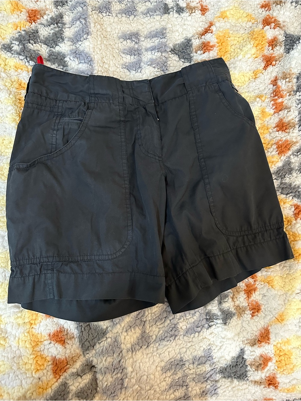 Prada Black Made in Italy Nylon Shorts Women’s IT 38 Designer Shorts